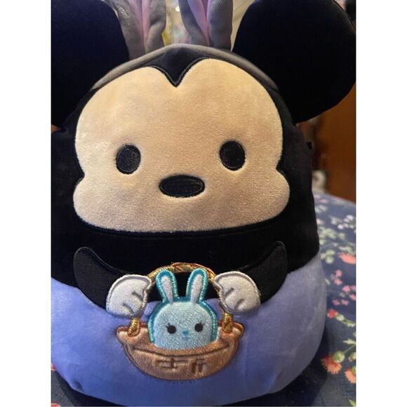 Squishmallows Kellytoy Disney Kids Multicolor Mickey Mouse Easter Stuffed Animal - Picture 6 of 11